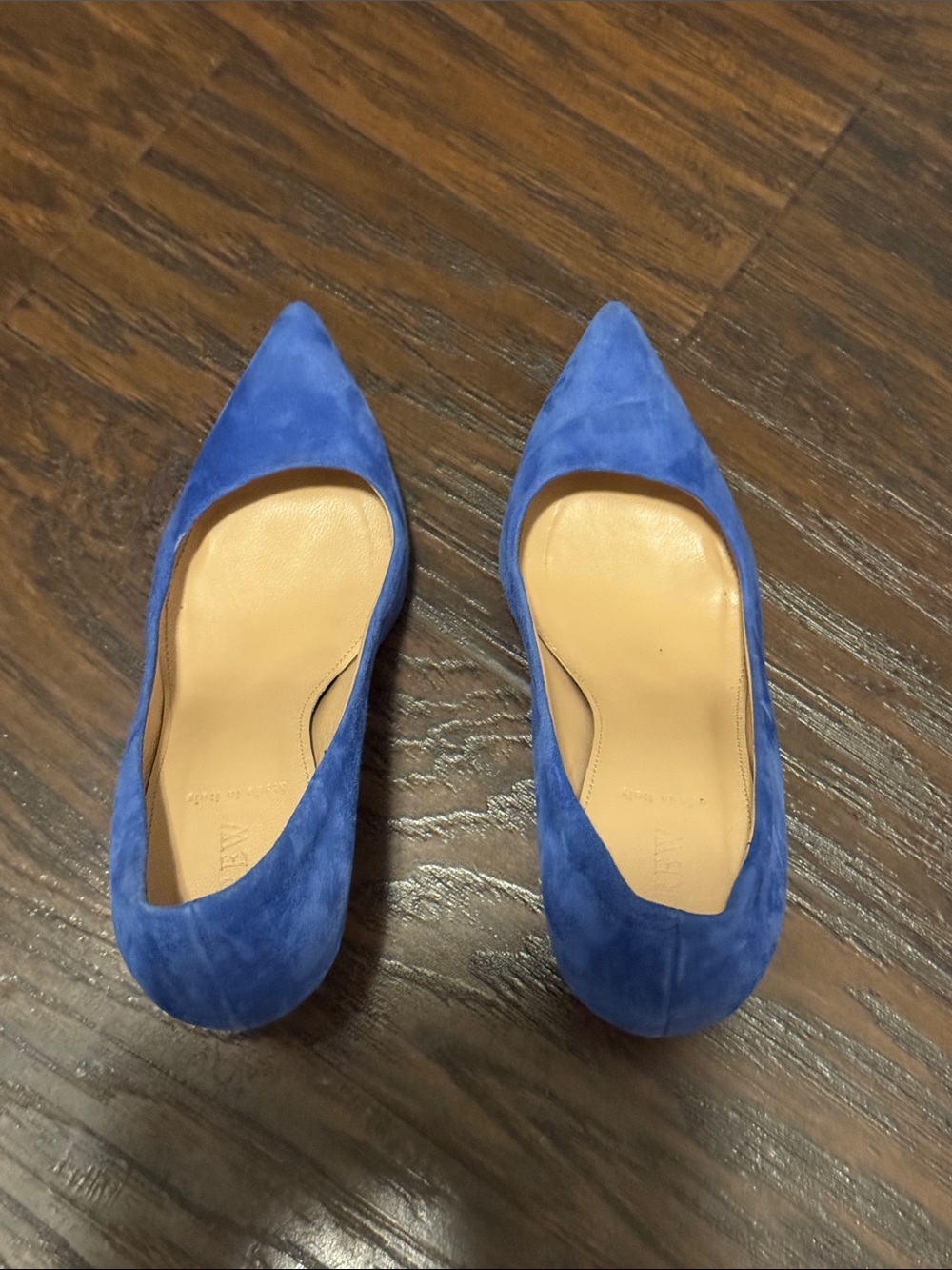 J. Crew Cobalt š Blue Suede Pointed Toe Pumps - Picture 3 of 8